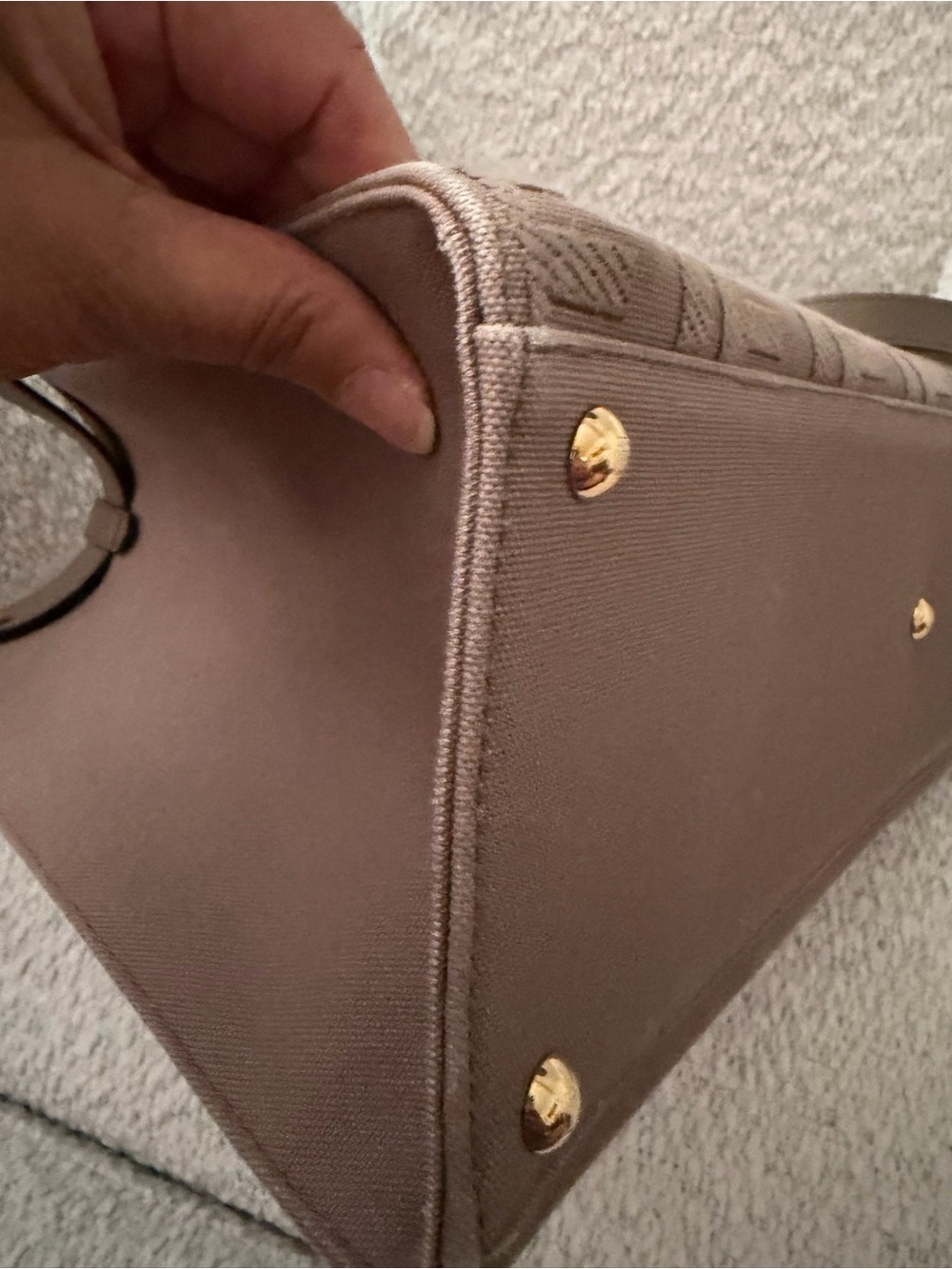 Fendi Brown Zucca Monogram Tote with Gold-Tone Hardware - Picture 11 of 15